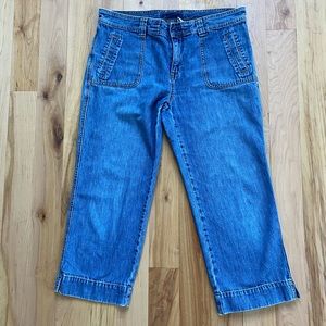 Old Navy Wide Legged Cropped Jeans
